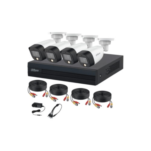Kit Dahua 4 Canales Full Vision Color