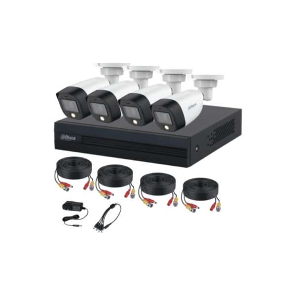 Kit Dahua 4 Canales Full Vision Color