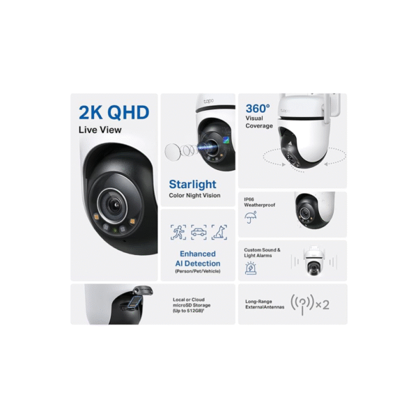 Cámara Tapo Wifi C520WS